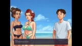 Summertime saga: competencia de tetas universitarias en la playa-ep204 snapshot 9