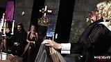 WHORNY FILMS Priest Indulges In Crazy Swingers Group Sex At The Church snapshot 4