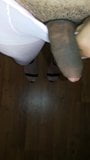 New light pink stockings and black high heels snapshot 4