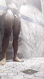 Black Man Post Gym Shower (Part 1) snapshot 1