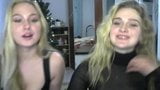 Two Russian girls in front of the camera for the first time snapshot 3