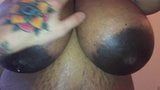 Milking Huge Massive Ebony Boobs (Big Areola) snapshot 8