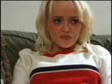 Petite Blonde Cheerleader Pleasures Friend’s Older Male Sibling snapshot 3