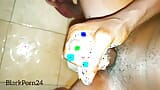 BlackPorn24 masturbating in the bathroom alone. snapshot 12