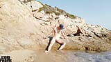 Young Man Jerk on Remote Beach snapshot 5