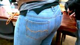 Ebony Big Ass Wide Hips in Blue Jeans! snapshot 8