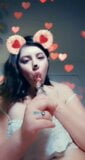 lolafuccbunny sucking a glass toy snapshot 3