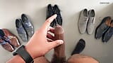My Precum drooling in leather shoes snapshot 11