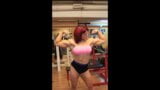 Redhead Gym Flexing snapshot 11