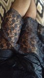 Black lace, fishnets and heels snapshot 5