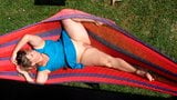 Lisa sunbathing open legs snapshot 5