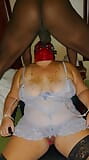 Zipped tied BBW whore to a chair hard face fucked by BBC a Must see!!! snapshot 5