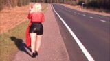 RedRoseRus-My big ass in leather shorts snapshot 4