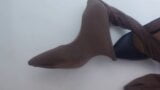 Cum on Louboutin red soles with pantyhose snapshot 4