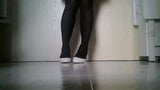 White Patent Pumps with Black Pantyhose Teaser 2 snapshot 3