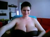 Embarazada tetona milf puta se ensucia en webcam snapshot 1