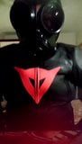 WANK IN DAINESE SUIT AND GASMASK S10 WITH PP snapshot 7