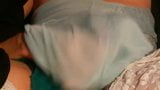 Blue slip green knicker wank cum snapshot 2