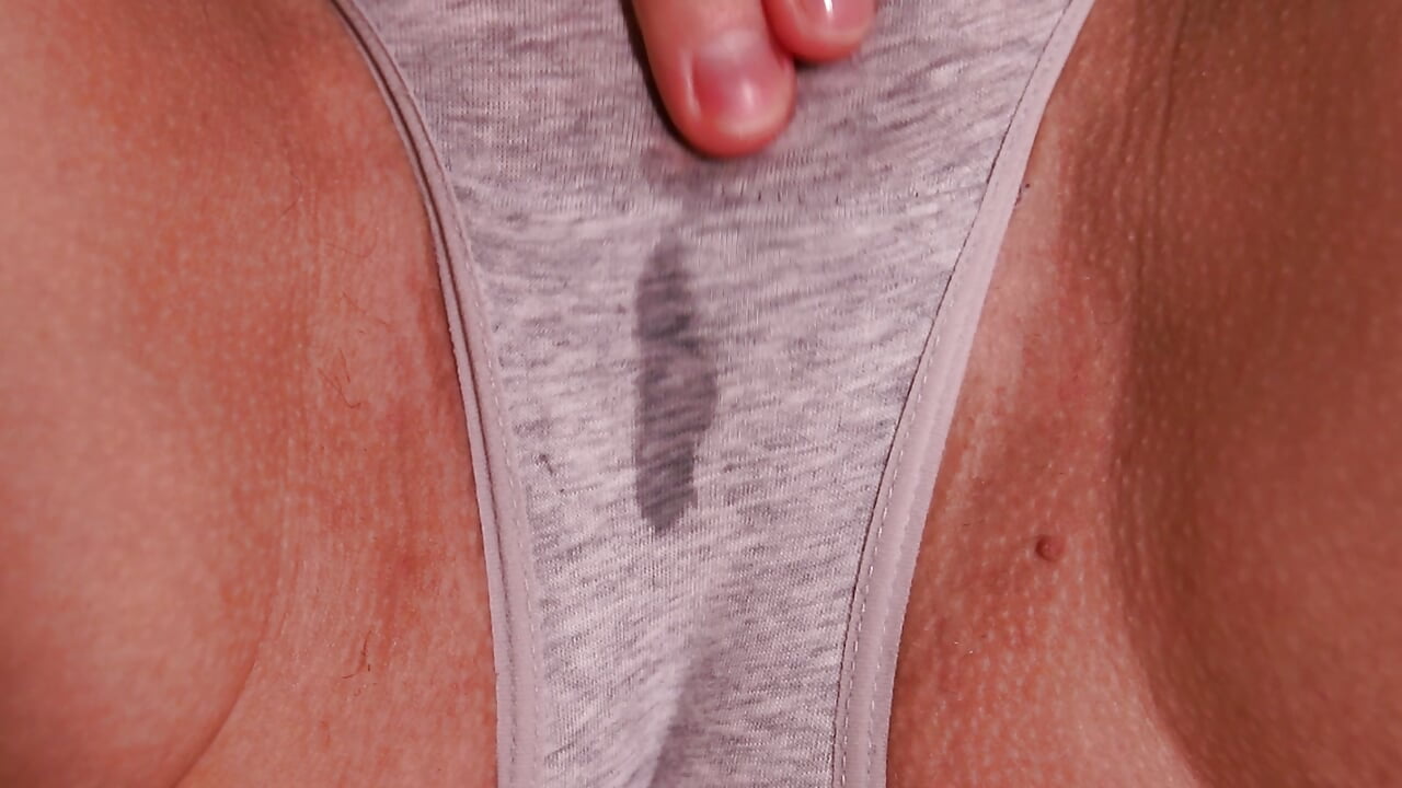 MY pussy made me CREAMY – Panties  MASTURBATION – CLOSE UP PULSATING ORGASM