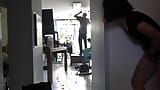 I Spy on the Electrician and I Take Advantage of My Husband Being Away to Get Fucked snapshot 2