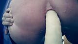 Sitting on a big dildo, stretching open my hole snapshot 18