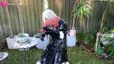 Latex Doll in Maid Dress and Tight Corset snapshot 3