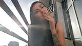 Sexy cigarette smoking from Dominatrix Nika. Smell my smoke and enjoy your sexy smoking fetish. snapshot 8