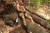 fit as fuck hunk wanking and cumming in the forest snapshot 2