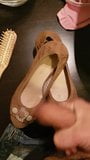 Cumshot on the my bitch flat shoes snapshot 2