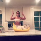 Kate Beckinsale dancing at home snapshot 1