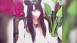 A video that masturbates while distributing a cat ear man wearing a string bread snapshot 3