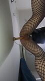 Crossdresser playing with dildo riding it for you snapshot 6