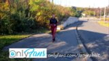 Who will join to me on my walk in latex sweatsuit? snapshot 1