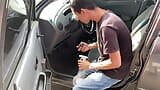 The young man who washes my car in exchange for money, I give him a good fuck at his house snapshot 1