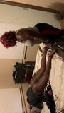 Black girl gets a belt spanking for not listening snapshot 4