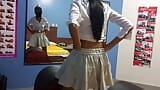 INDIAN BRUNETTE GETS HOT ON HER BIRTHDAY AND DANCES SEXY IN THE MIRROR snapshot 4