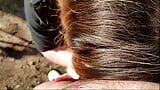 Vends-ta-culotte - punheta amadora ao ar livre com gozada na boca snapshot 6