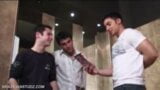 Public Toilet Latin Gay Threesome snapshot 1