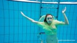 Russian hottest girl blonde small tits Nina Mohnatka swimming snapshot 7