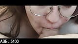Nerdy girl in glasses sucks you off and swallows your cum snapshot 1