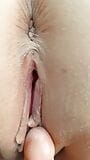19 year masturbates her tight pussy with  small dildo snapshot 6