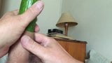 Two vegetables in foreskin - cucumber then leek snapshot 9
