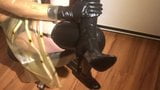 Cum on Latex Feet and High Heel Mules req. by Latexlove111 snapshot 1