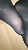 feet rubbing against each other in nylons and also feet in an unusual way snapshot 1