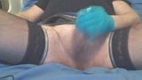 I cum in nylon stockings and rubber gloves snapshot 2