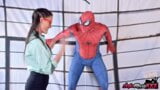 Naughty Aunt Sofie Marie Sucks Spiderman#s Massive Hard Dick snapshot 3