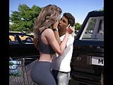 Femme et belle-mère Awam - Sophia baise avec Sam dans la voiture - jeu en 3D snapshot 5