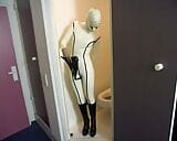 I love putting on her latex suit and then fucking her rubber cunt snapshot 10