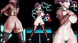 Сексуальная мясистая эльфа танцует + Многоугольный ракурс (3D хентай) snapshot 5