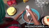 Cachonda hermanastra msnovember se folla a su hermano en el sexo en la cocina snapshot 3